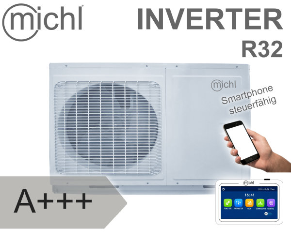 Michl Inverter Luft/-Wasser Wärmepumpe Monoblock 5  kW A+++ MPV-SP4