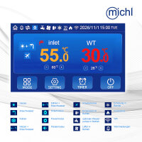 Michl Luft-Wasser Wärmepumpe Monoblock Inverter TWRE-K03/V3b R290 3,3-9,5 kW A++