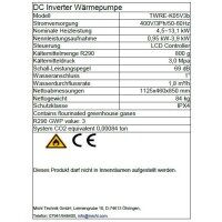 Michl Luft-Wasser Wärmepumpe Monoblock Inverter TWRE-K05/V3b R290 4,5-13,1 kW A++